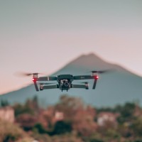 drone flying in the sky