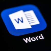 microsoft word app button