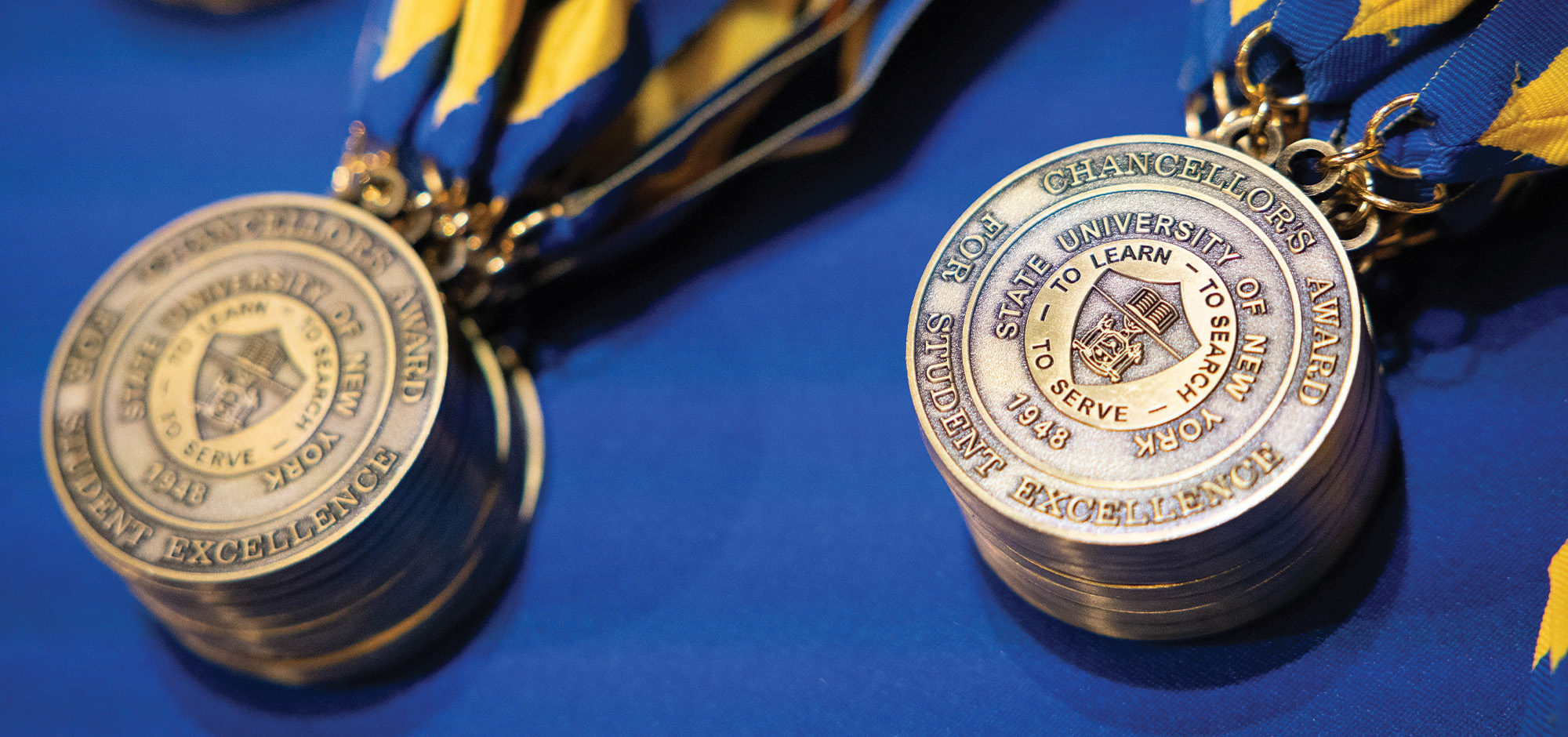 SUNY Chancellor’s Award for Student Excellence Award Medals